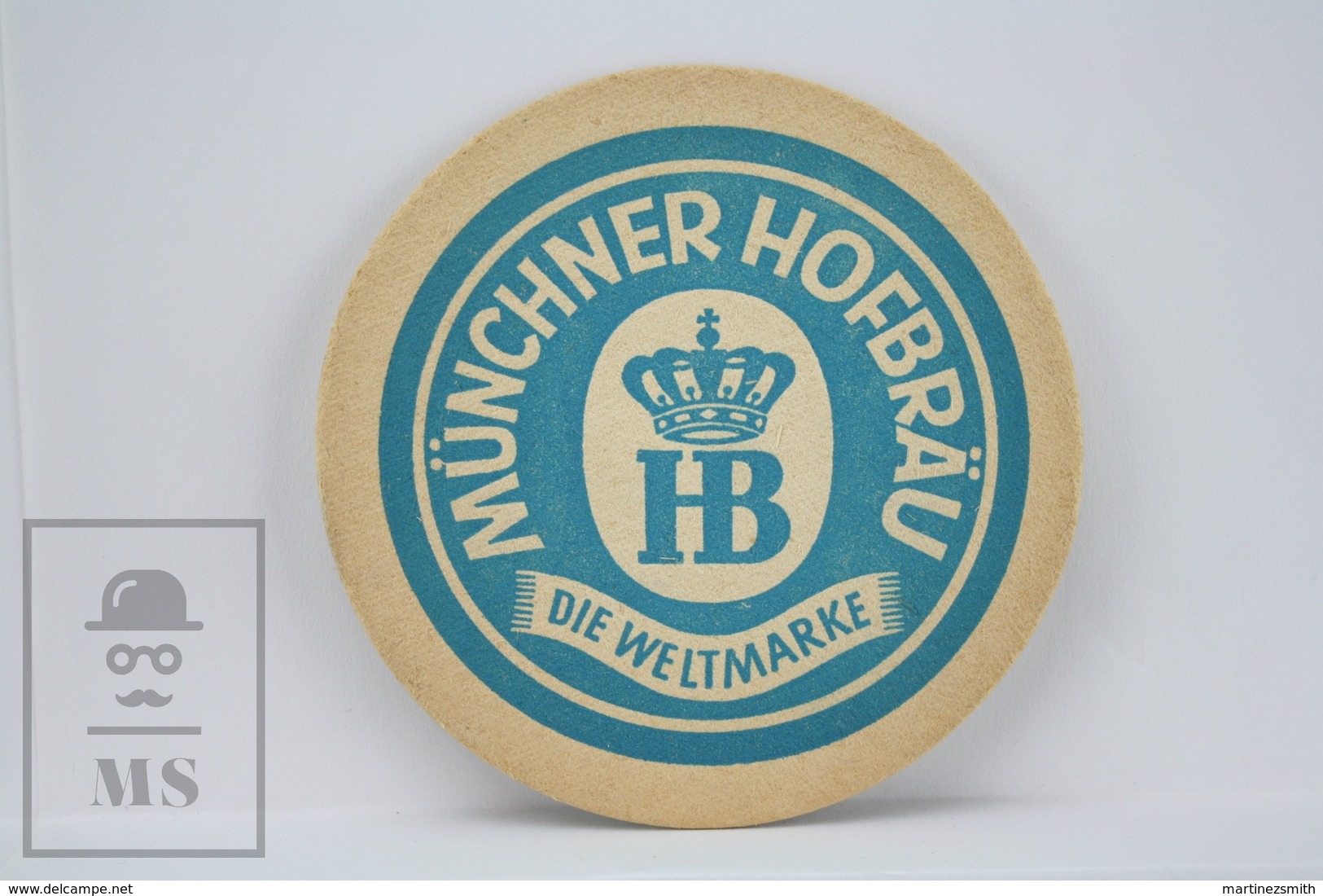 Vintage Beer Advtg Mat/ Coaster: Münchner Hofbräu Die Weltmarke - Portavasos