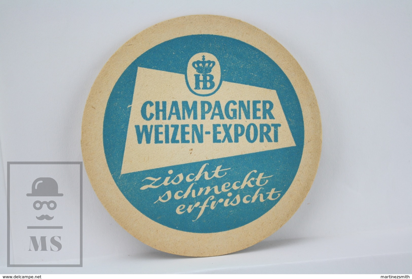 Vintage Beer Advtg Mat/ Coaster: Münchner Hofbräu Die Weltmarke - Portavasos