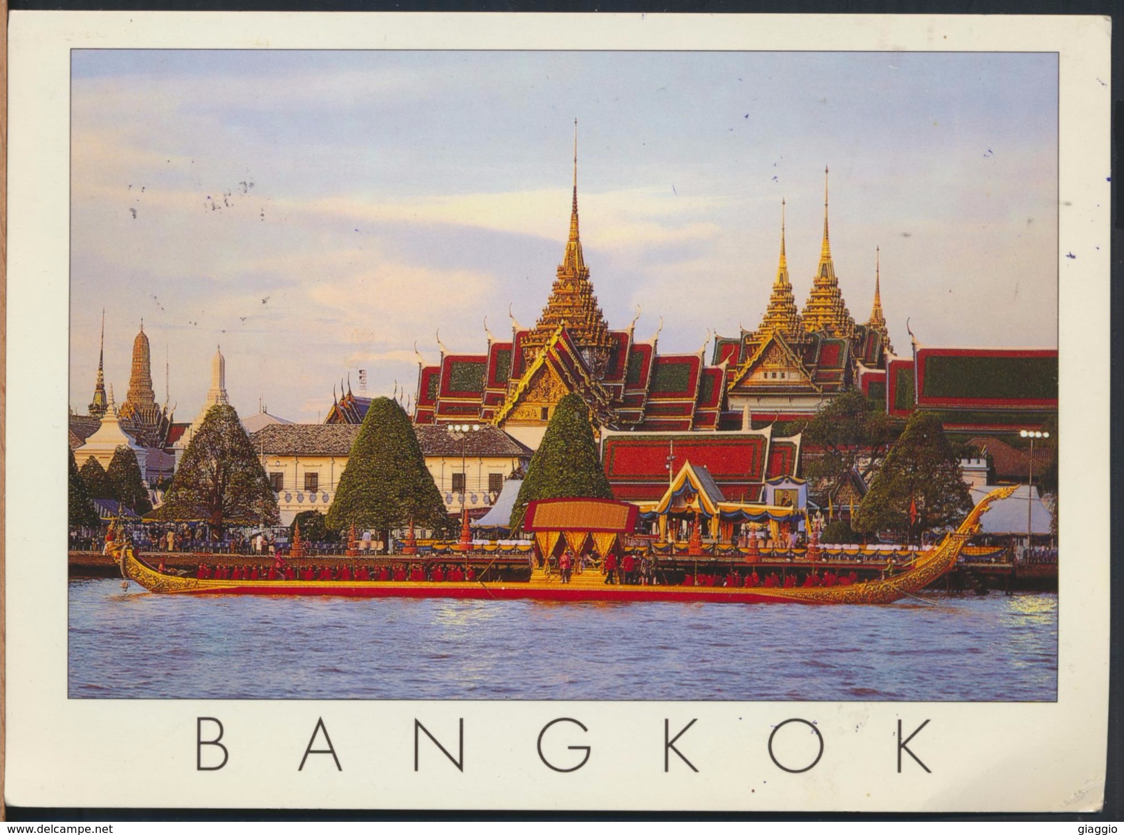 °°° GF100 - THAILAND - BANGKOK - THE ROYAL BARGE CHANTING CEREMONY - With Stamps °°° - Tailandia