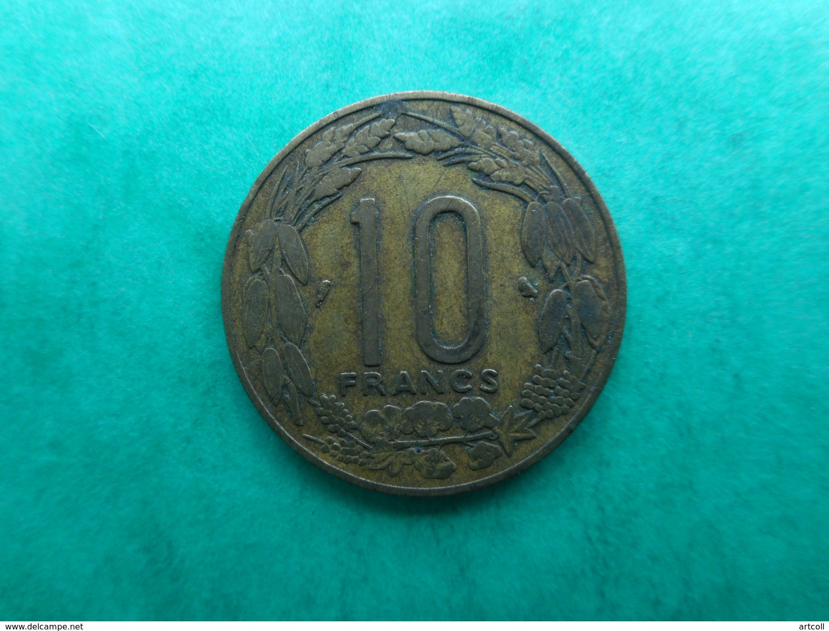 Equatorial African States 10 Francs 1961 - Centraal-Afrikaanse Republiek