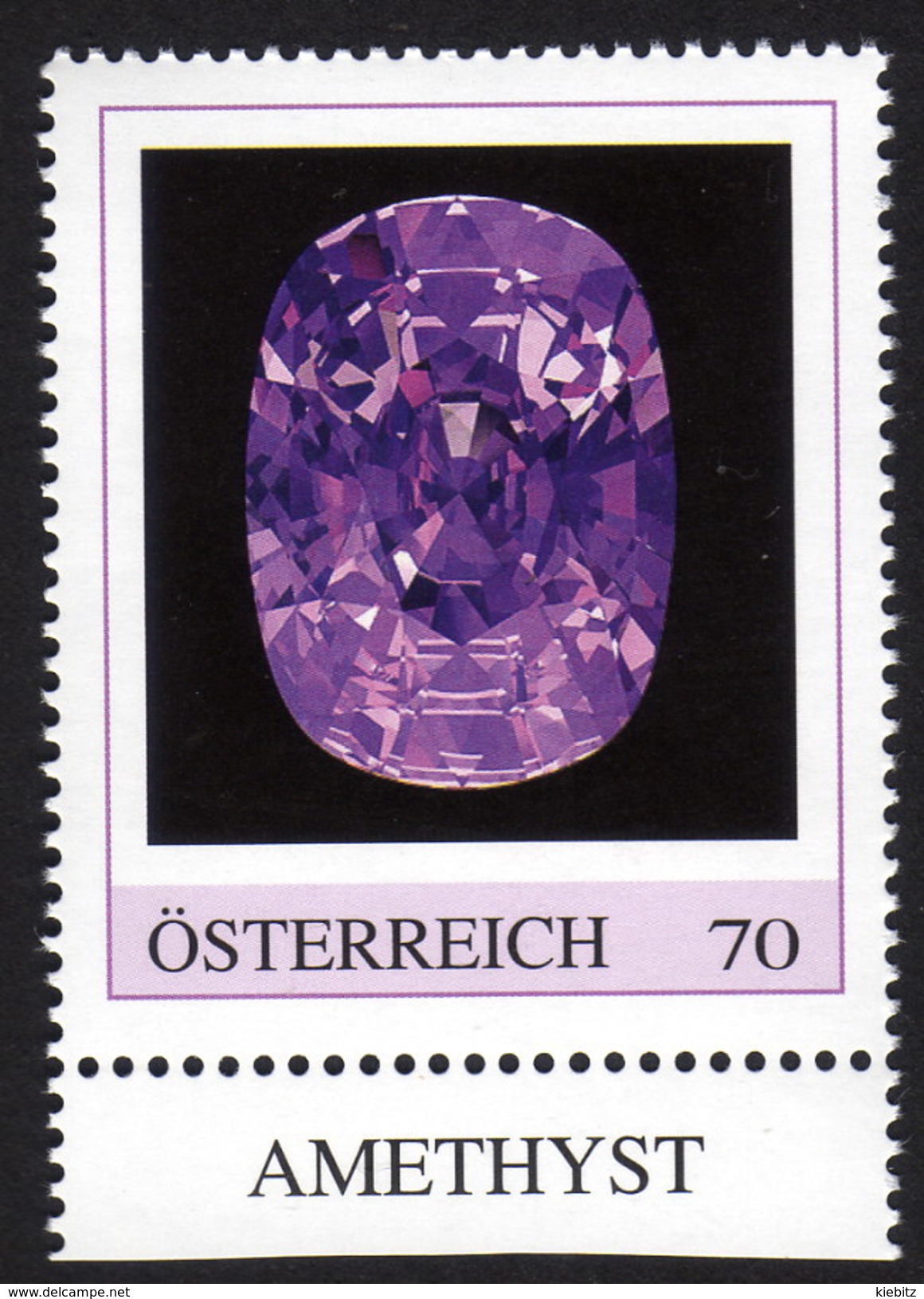 ÖSTERREICH 2015 ** AMETHYST - Edelstein, Mineralien - PM Personalized Stamp MNH - Mineralien