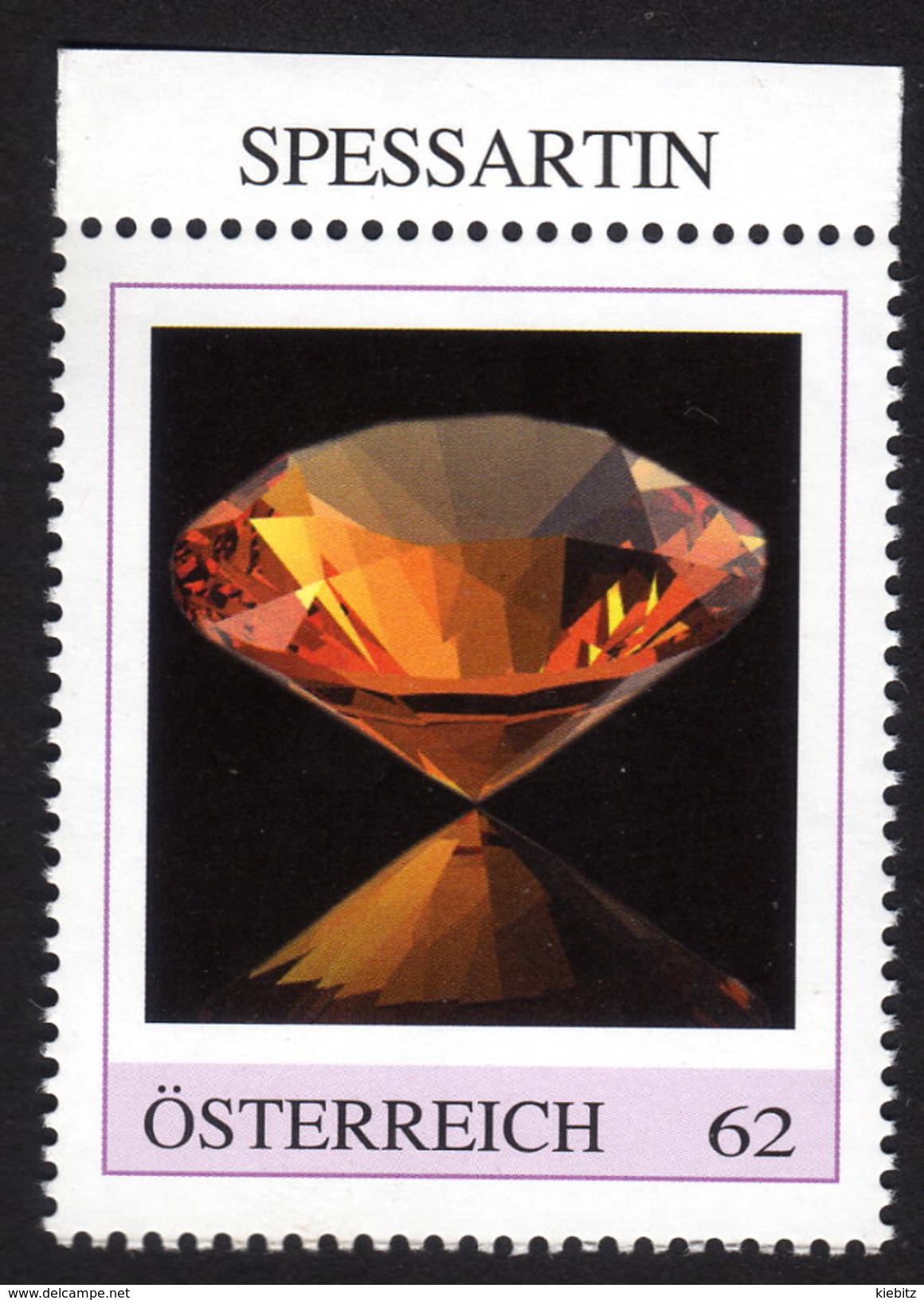 ÖSTERREICH 2015 ** SPESSARTIN - Edelstein, Mineralien - PM Personalized Stamp MNH - Mineralien