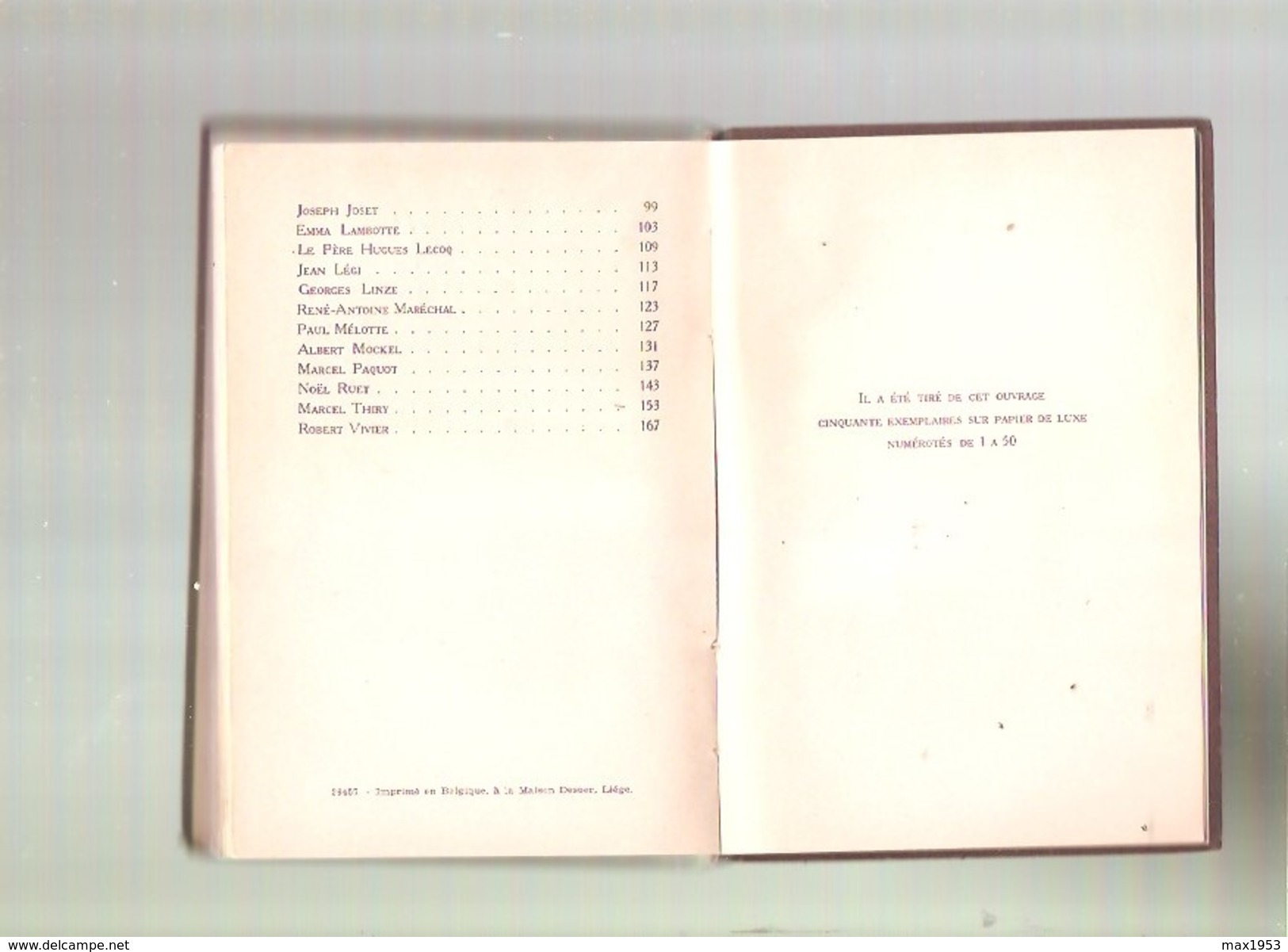 Camille CAGANUS - La Poésie Française Contemporaine Au Pays De Liége ( Anthologie) - Maison Desoer, Liége, 1939 - Andere & Zonder Classificatie