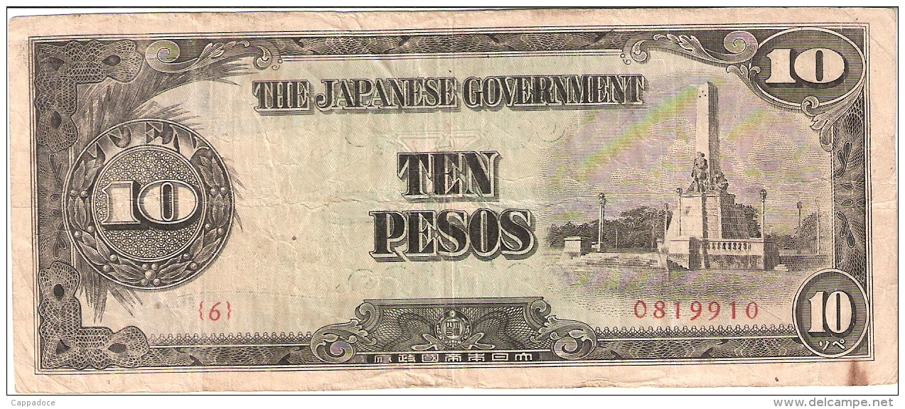 PHILIPPINES   10 Pesos   ND (1943)   P. 111a - Philippines