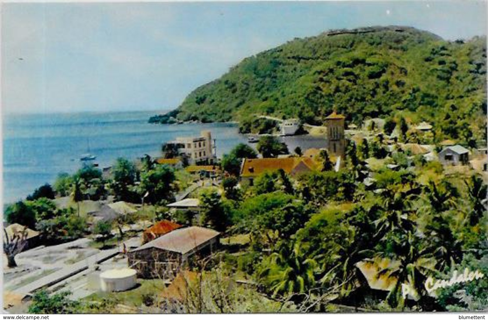 CPSM 9 X 14 Guadeloupe Colonies Françaises écrite éditeur CANDALEN N° N64 Les Saintes - Pointe A Pitre