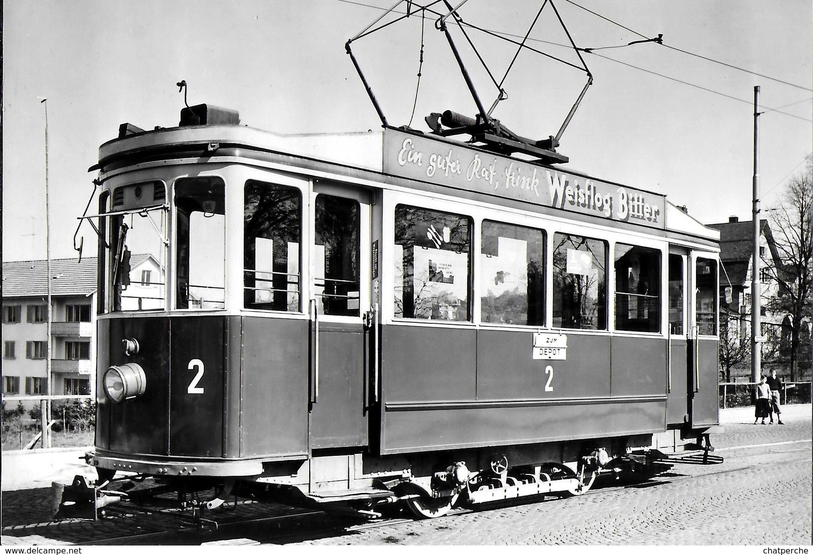 TRANSPORT TRAMWAY TRAMBAHN ST. GALLEN SUISSE SAINT GALL MOTORWAGEN CE 2/2  ... FOTO 97A 21 - Strassenbahnen