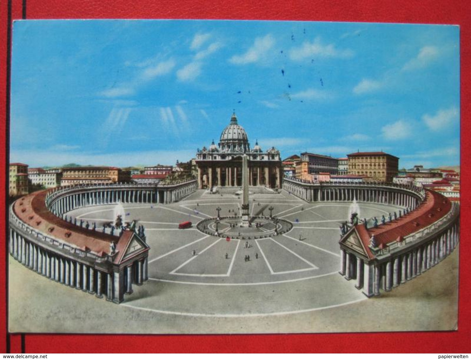 Roma / Citta Del Vaticano (RM) - Künstlerkarte Piazza S. Pietro E La Basilica - Vatikanstadt