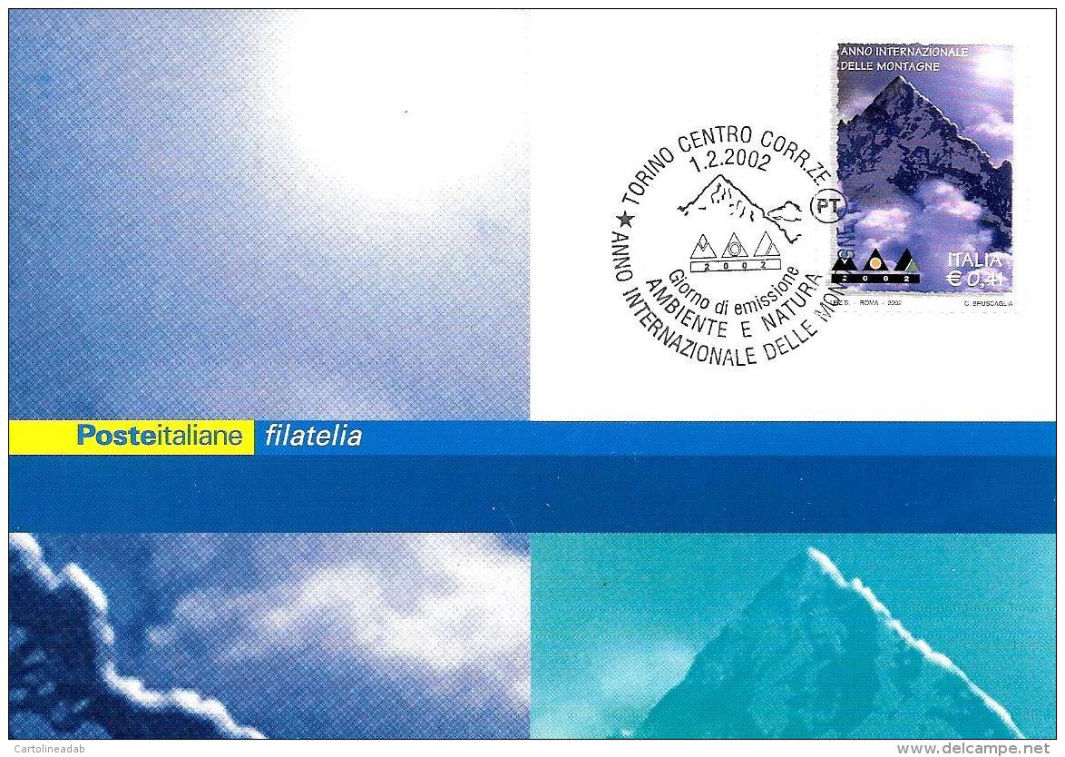 [MD0919] CPM - TORINO - ANNO INTERNAZIONALE DELLE MONTAGNE - CON ANNULLO 1.2.2002 - NV - Expositions