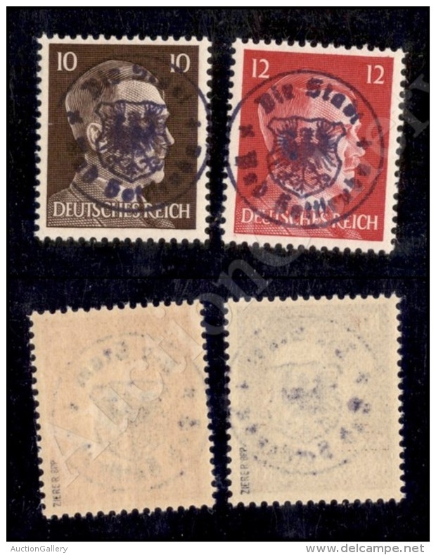 Germania - 1945 - Town Seal (22/23) - 2 Valori Nuovi Con Gomma Integra - Zierer - Other & Unclassified