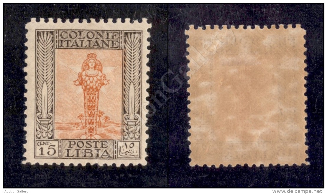 Libia - 1926 - 15 Cent (62) Nuovo Con Gomma (800) - Sonstige & Ohne Zuordnung