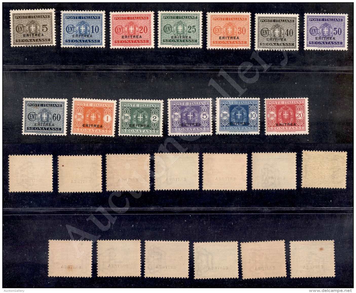 Eritrea - 1934 - Segnatasse (26/38) - Serie Completa - 13 Valori Nuovi Con Gomma Integra (500) - Other & Unclassified