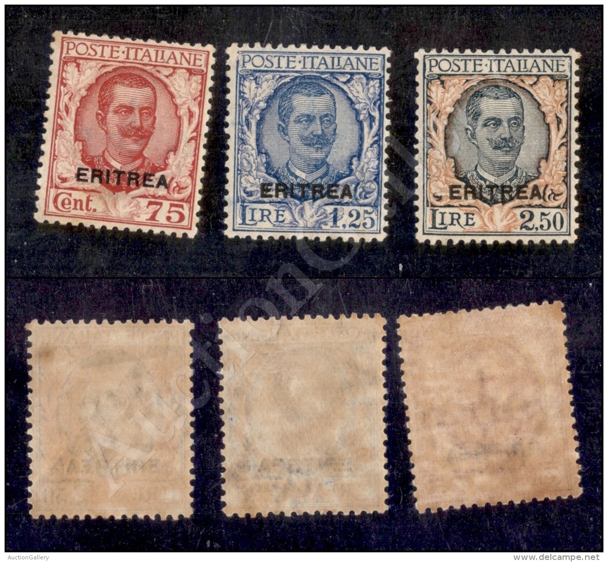 Eritrea - 1926 - Floreale (113/115) - Serie Completa - 3 Valori Nuovi Con Gomma Originale Integra - Ottimamente... - Other & Unclassified