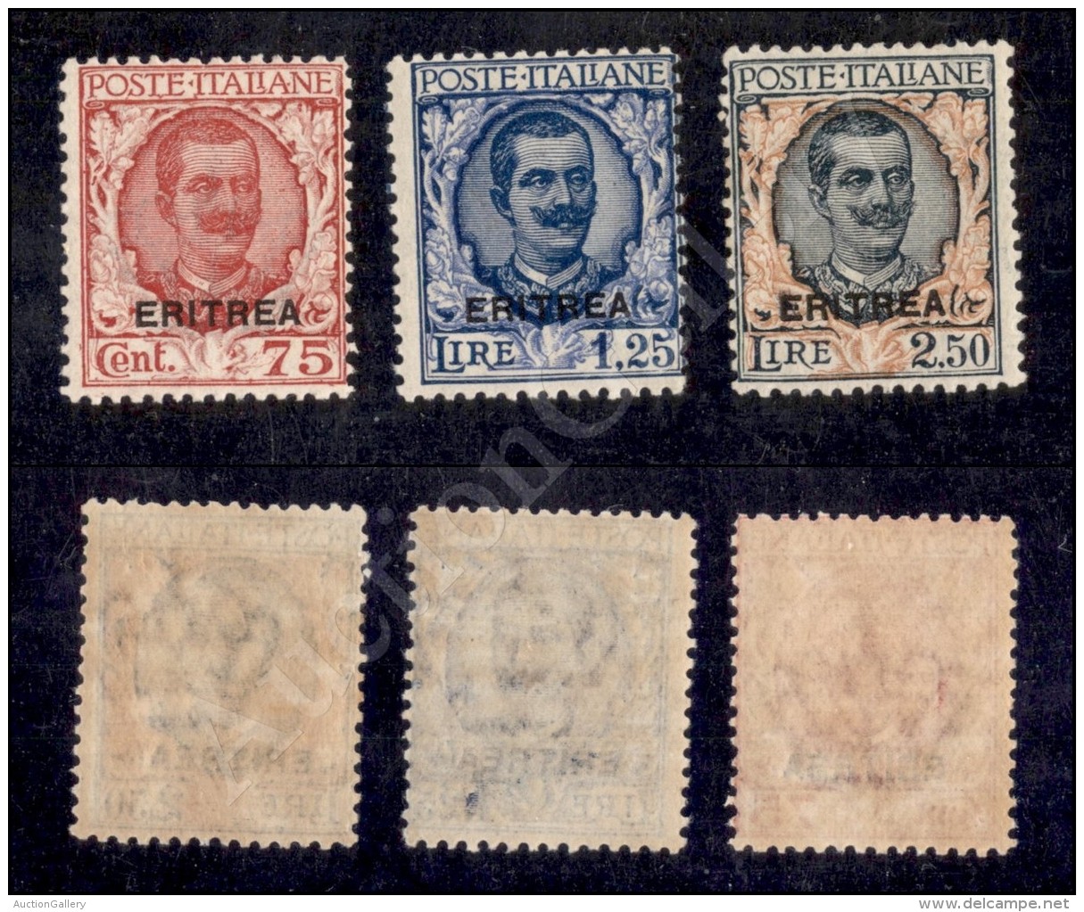 Eritrea - 1926 - Floreale (113/115) - Serie Completa - 3 Valori Nuovi Con Gomma Integra (1.125) - Other & Unclassified