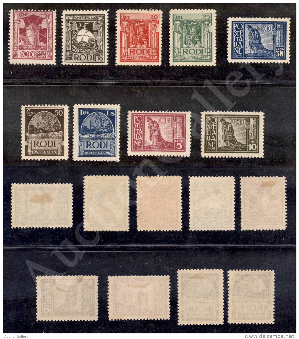 Egeo - 1929 - Pittorica (3/11) - Serie Completa - 9 Valori Nuovi Con Gomma (700) - Sonstige & Ohne Zuordnung