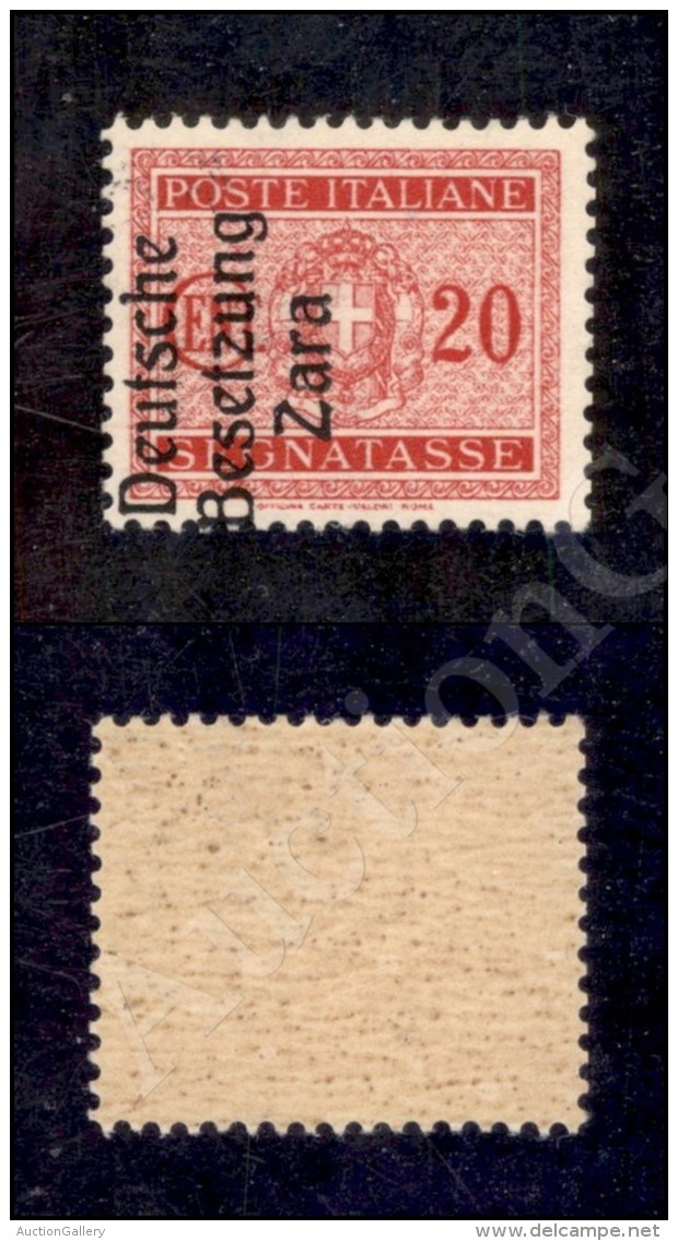 Zara - 1943 - 20 Cent (3 - Segnatasse - Soprastampa Spostata A Sinistra E In Basso) Nuovo Con Gomma Integra - Non... - Sonstige & Ohne Zuordnung