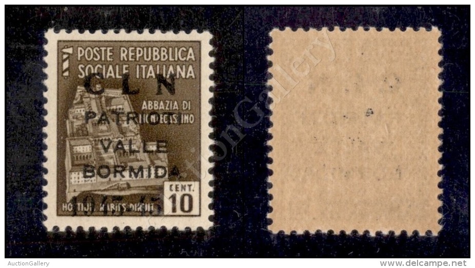 Valle Bormida - 1945 - Soprastampa Modificata - 10 Cent (8) Nuovo Con Gomma Integra (2.250) - Other & Unclassified