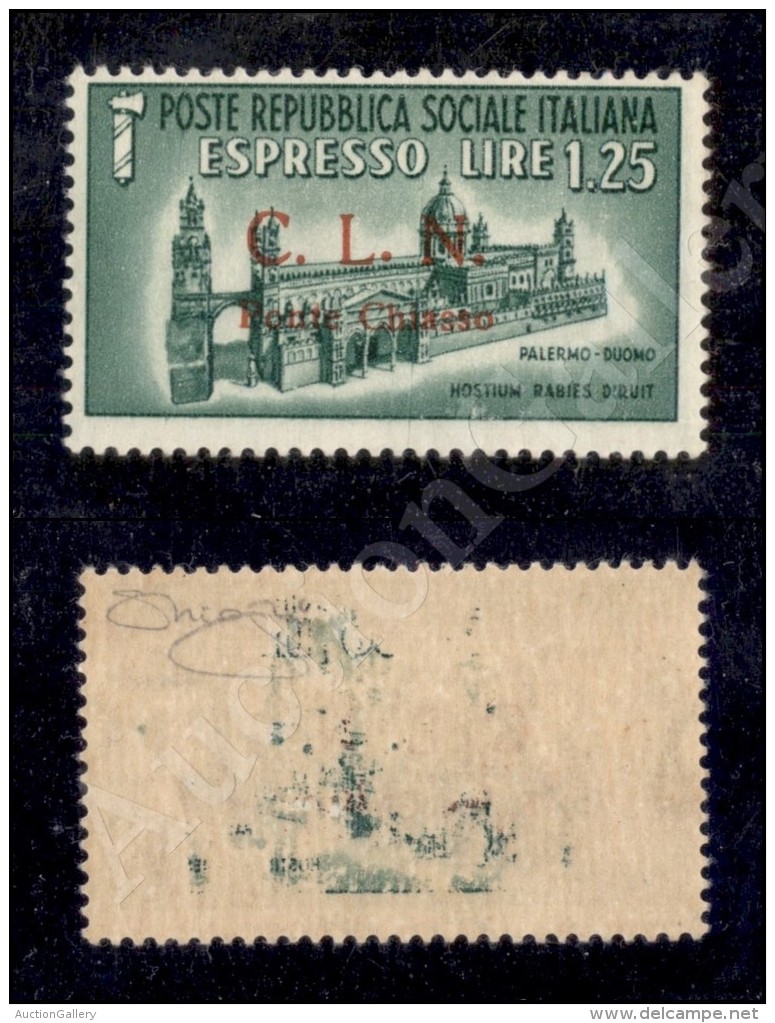 Ponte Chiasso - 1945 - 1,25 Lire Espresso (14) Nuovo Con Gomma Integra - Cert. Oro Raybaudi (18.750) - Sonstige & Ohne Zuordnung