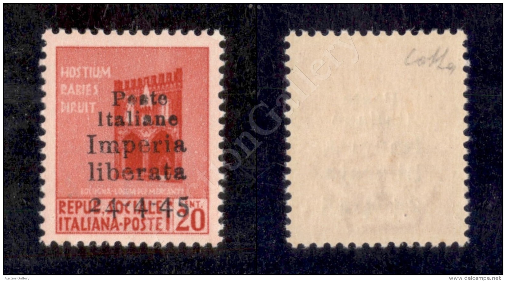 Imperia - 1945 - Non Emesso - 20 Cent (22 - Con I Di Italiane Di Corpo Diverso) Nuovo Con Gomma Integra - Non... - Other & Unclassified