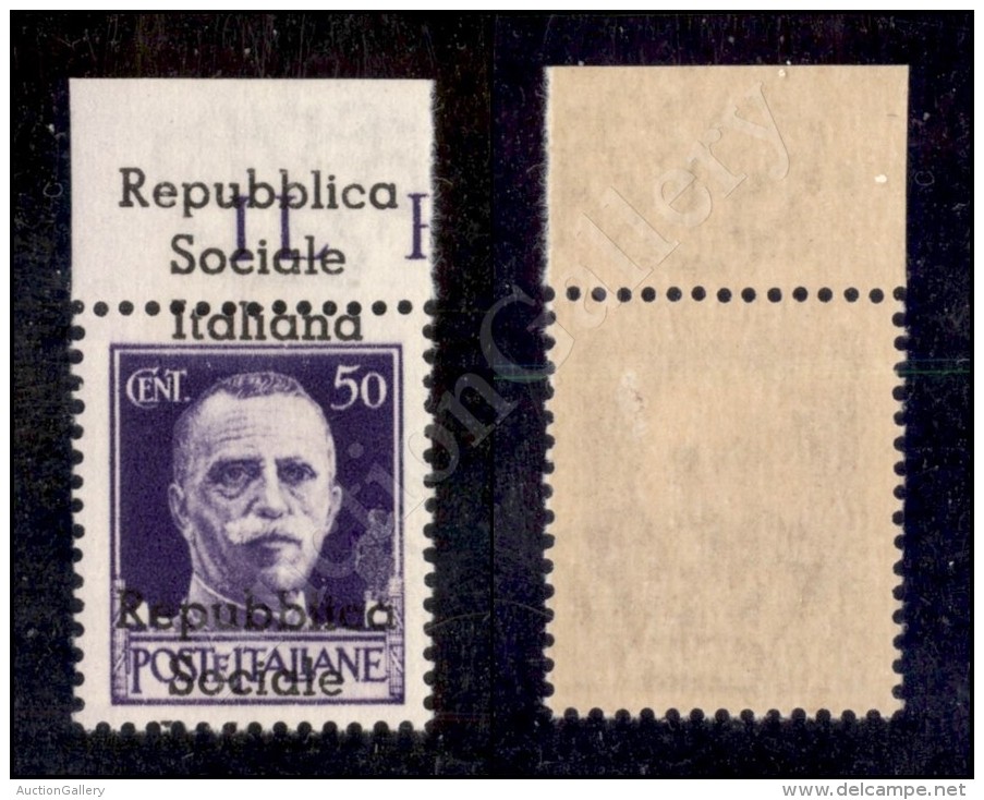 Teramo - 1944 - 50 Cent (6d) Con Soprastampa Spostata E Ripetuta A Margine Nuovo Con Gomma Integra (450) - Sonstige & Ohne Zuordnung