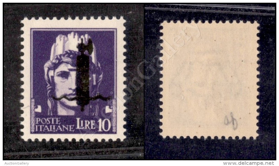 1944 - Saggi - 10 Lire (P14A) Con Fascio Nero - Nuovo Con Gomma Integra - G. Colla (6.000) - Other & Unclassified