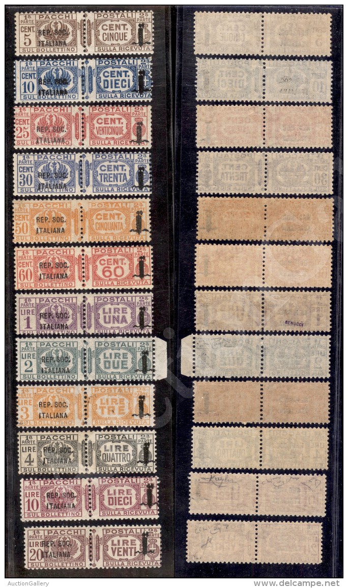 1944 - Pacchi Postali (36/47) - Serie Completa - 12 Valori Nuovi Con Gomma Integra - Raybaudi (3.000) - Sonstige & Ohne Zuordnung