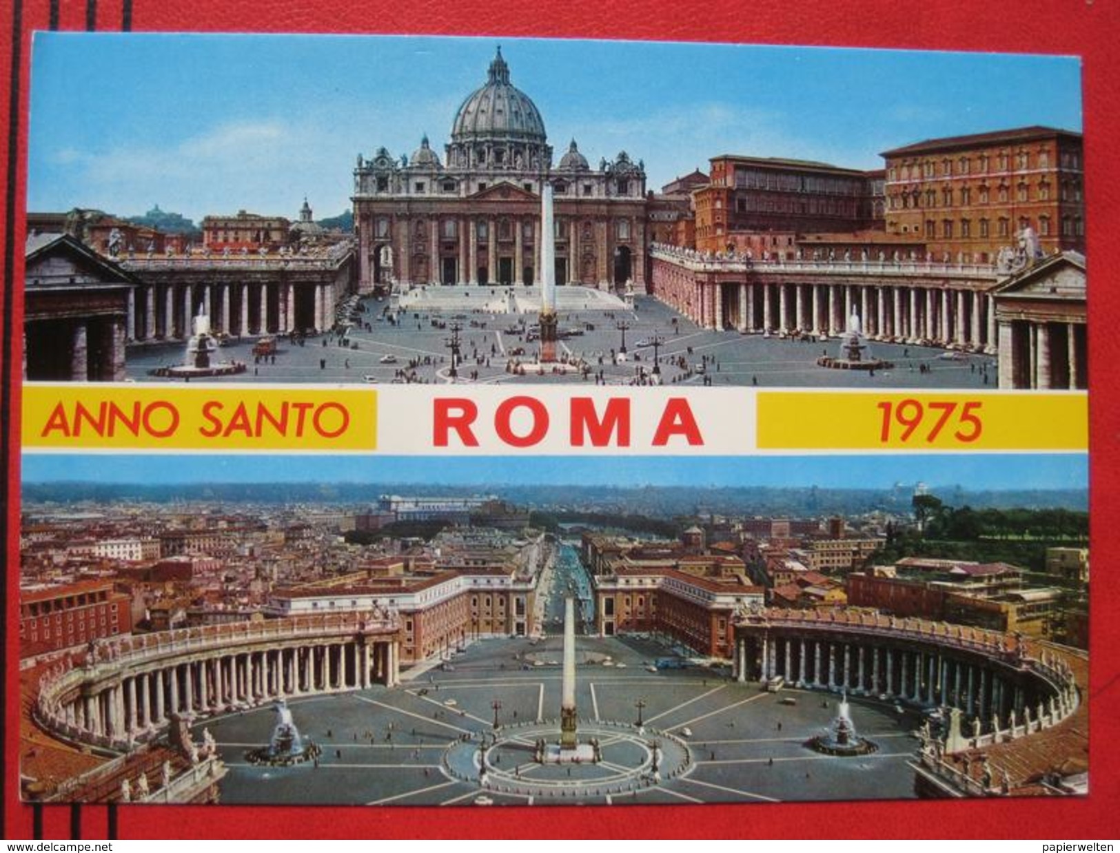 Roma / Citta Del Vaticano (RM) - Zweibildkarte "Anno Santo Roma 1975" - Vatikanstadt