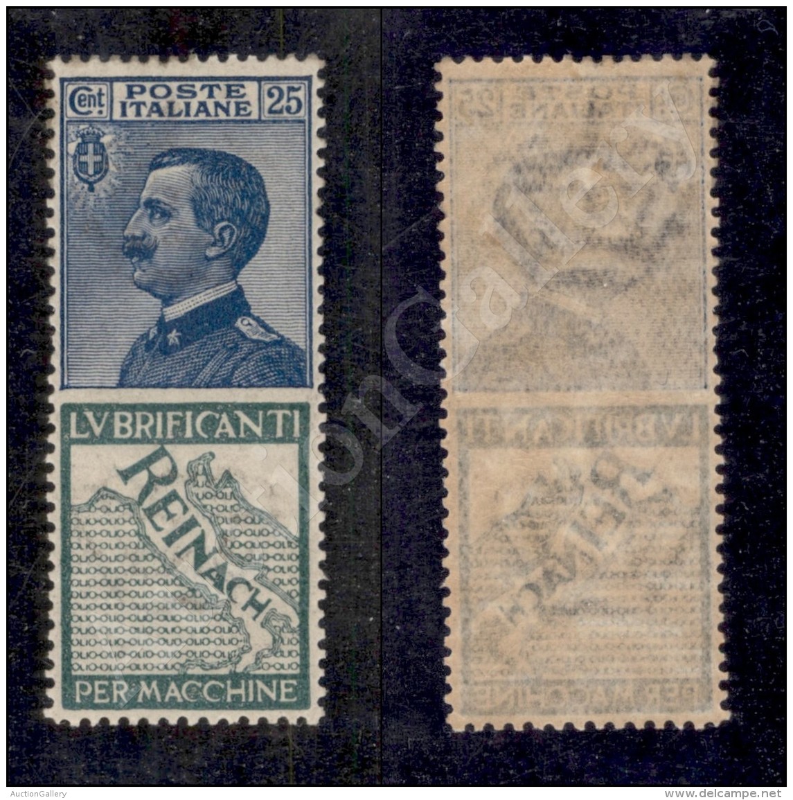 1925 - 25 Cent Reinach (7 - Pubblicitari) Nuovo Con Gomma Integra - Ottimamente Centrato - Molto Bello (800) - Other & Unclassified