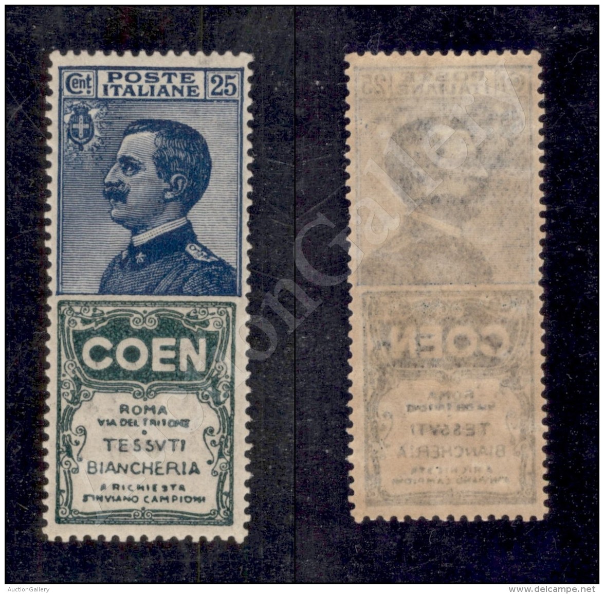 1924 - 25 Cent Coen (5 - Pubblicitari) Nuovo Con Gomma Integra - Ottimamente Centrato - Molto Bello (1.600) - Sonstige & Ohne Zuordnung