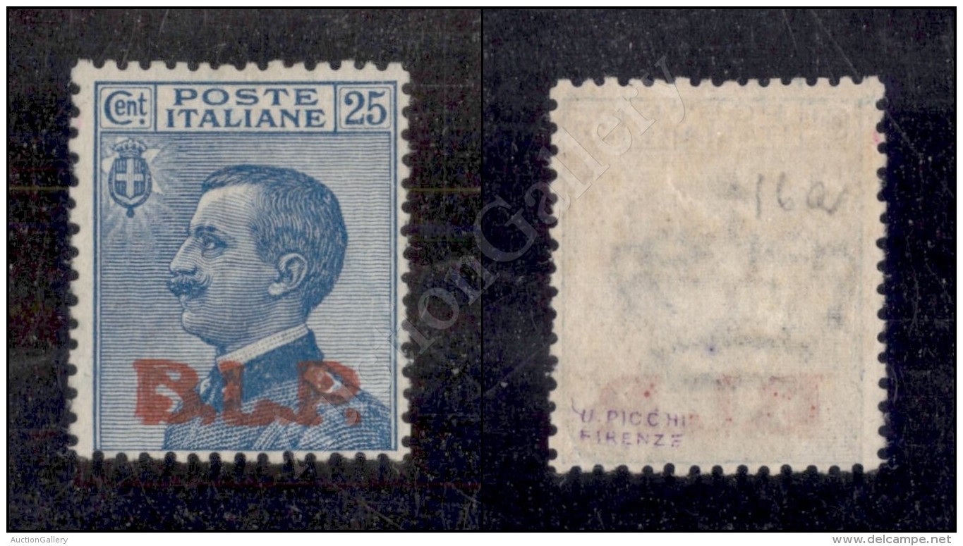 1923 - 25 Cent BLP (16C - Soprastampa Rossa) Nuovo Con Gomma - Invisibile Traccia - Molto Bello (400) - Sonstige & Ohne Zuordnung