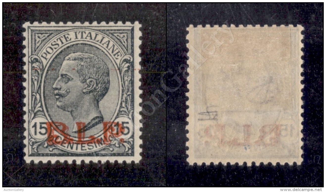 1923 - 15 Cent BLP (14C - Soprastampa Rossa) Nuovo Con Gomma - Ottimamente Centrato (1.000) - Other & Unclassified