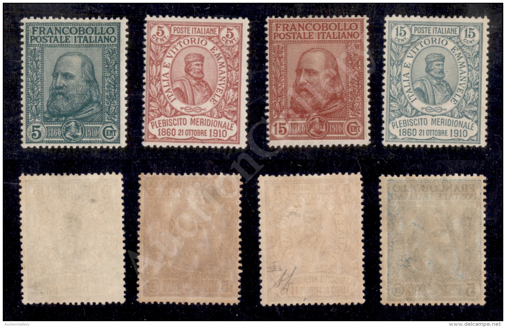 1910 - Garibaldi (87/90) - Serie Completa - 4 Valori Nuovi Con Gomma (600) - Other & Unclassified