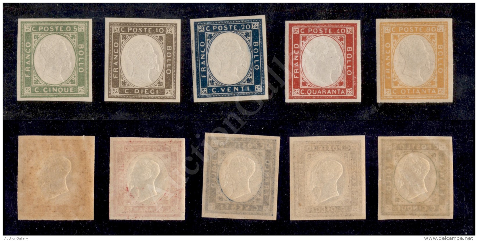 1861 - Non Emessi (1/5) - Serie Completa - 5 Valori Nuovi Con Gomma Integra (600) - Sonstige & Ohne Zuordnung