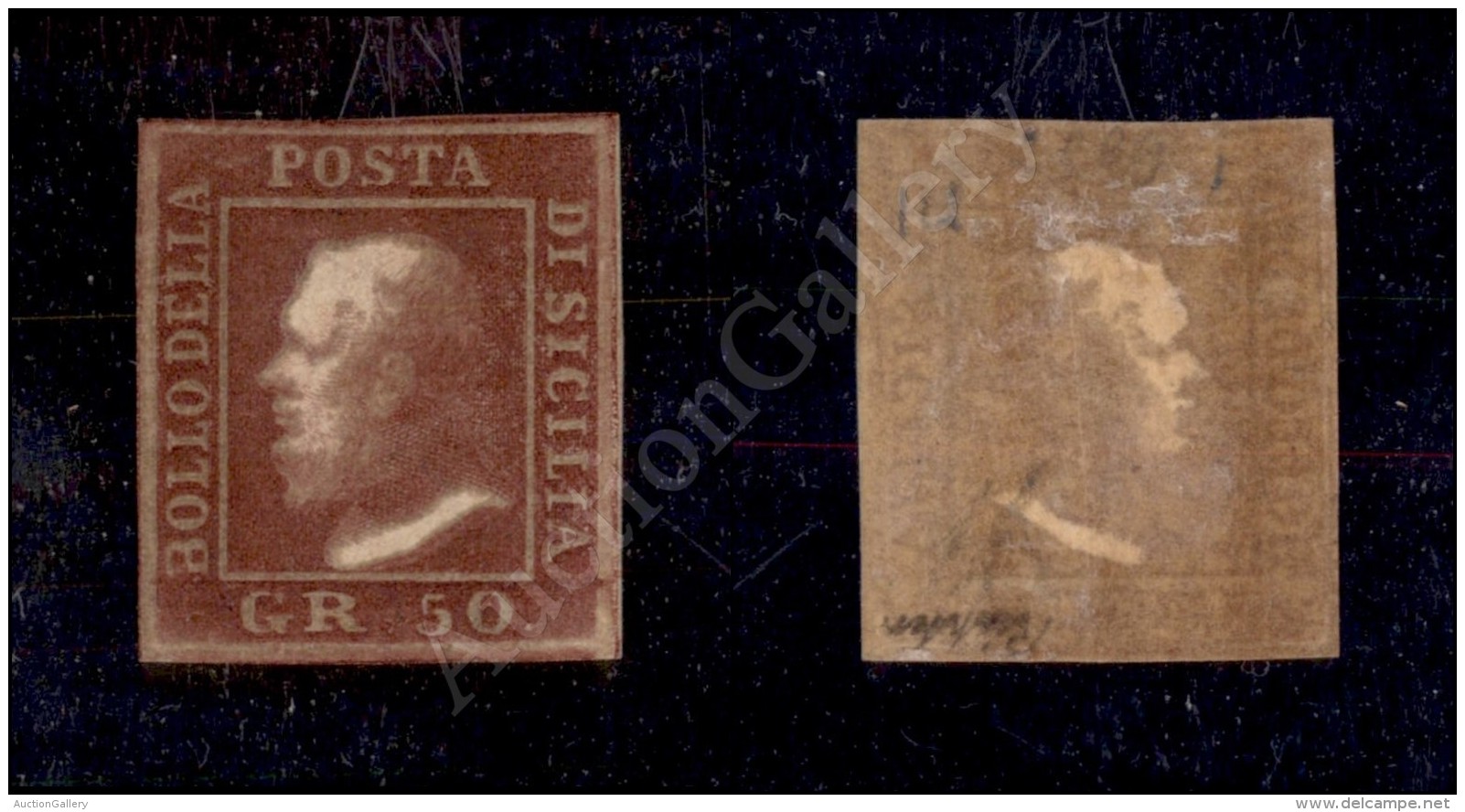 1859 - 50 Grana Lacca Bruno (14) - Nuovo Con Gomma Originale - Oleoso - Diena (1.650+) - Other & Unclassified