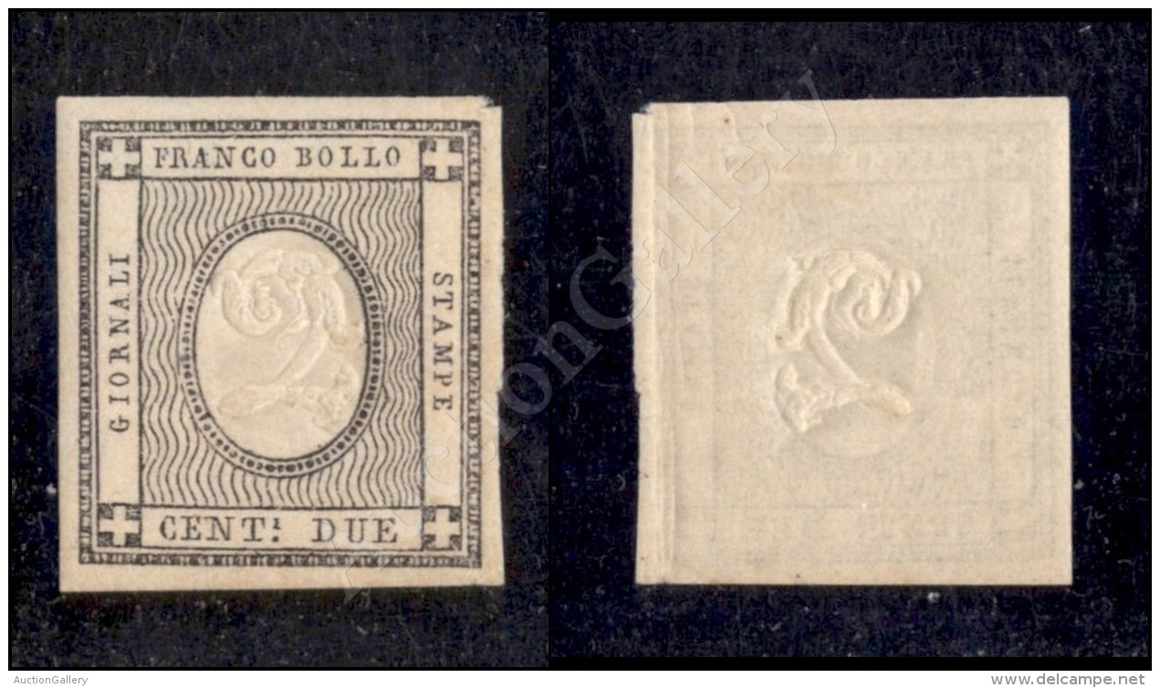 1861 - 2 Cent Grigio Nero (20) Nuovo Con Gomma - Molto Bello (400) - Other & Unclassified