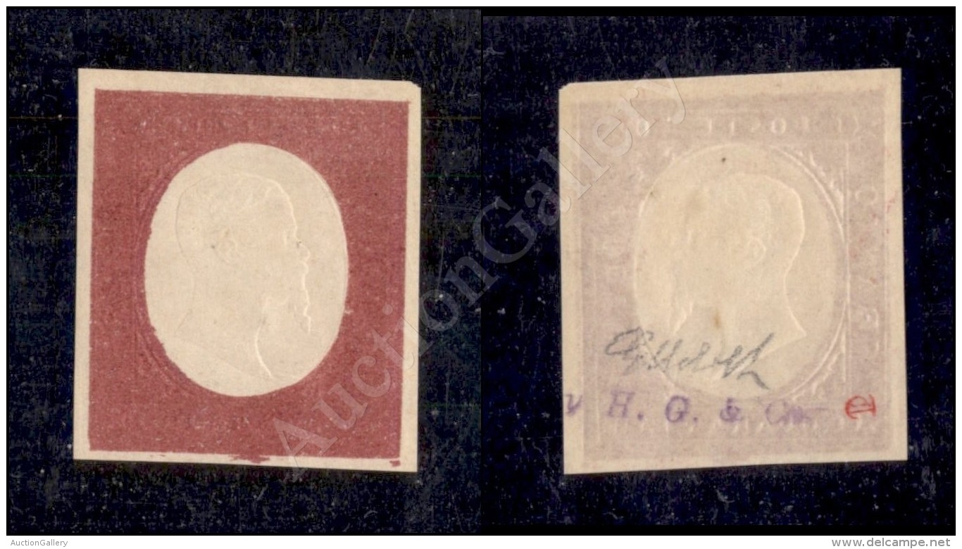 1854 - Non Emesso - 40 Cent Rosso Mattone Chiaro (12a) Nuovo Con Gomma Integra - G. Bolaffi (600) - Sonstige & Ohne Zuordnung