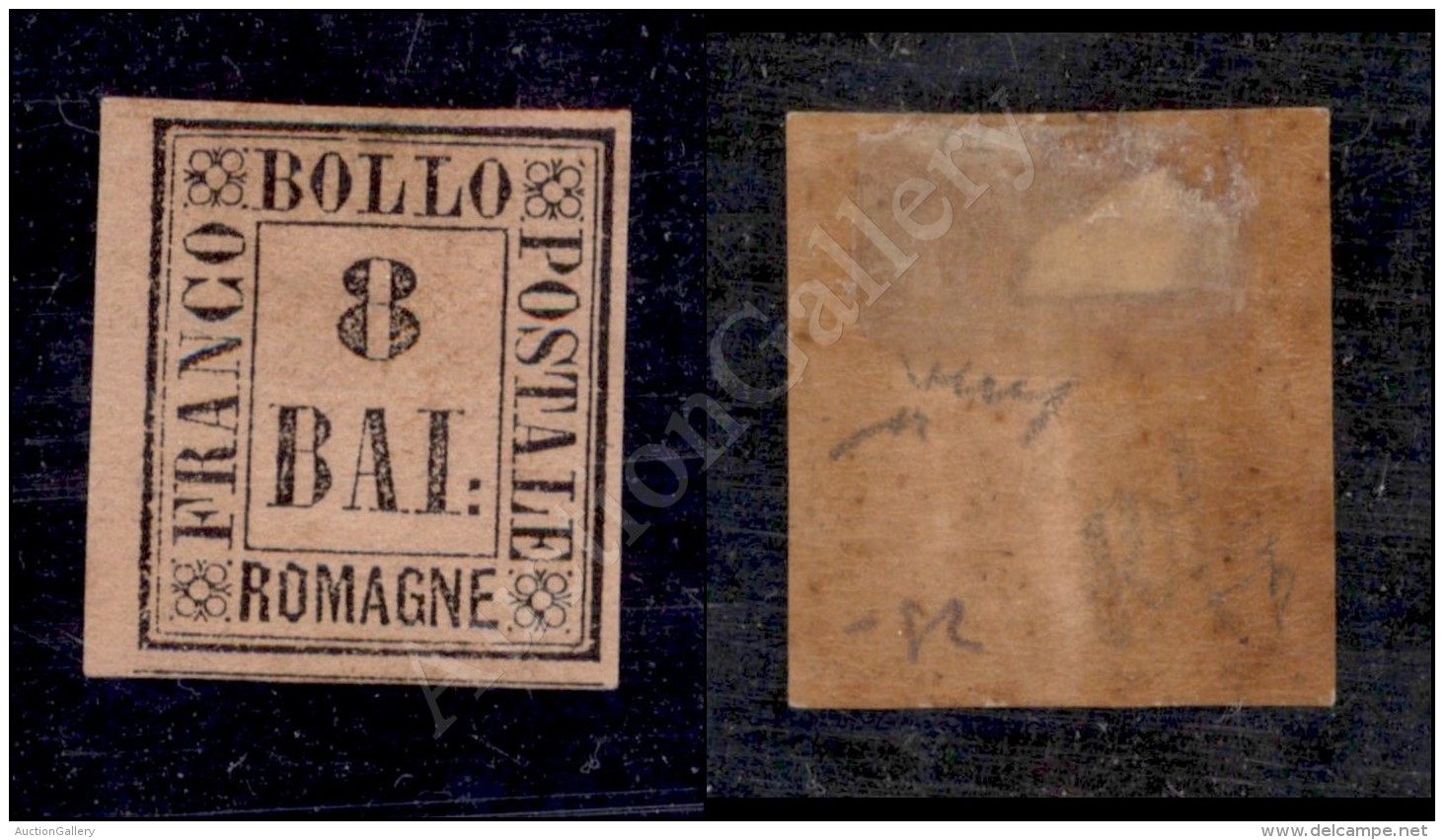 1859 - 8 Bai Rosa (8) Nuovo Con Gomma - Diena + Chiavarello (350) - Sonstige & Ohne Zuordnung