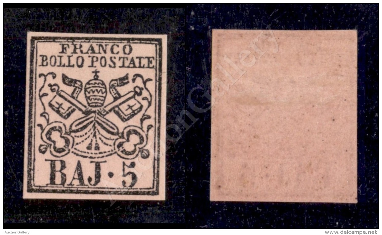 1860 - 5 Bai Rosa Vinaceo (6Aa) Nuovo Con Gomma (800) - Other & Unclassified