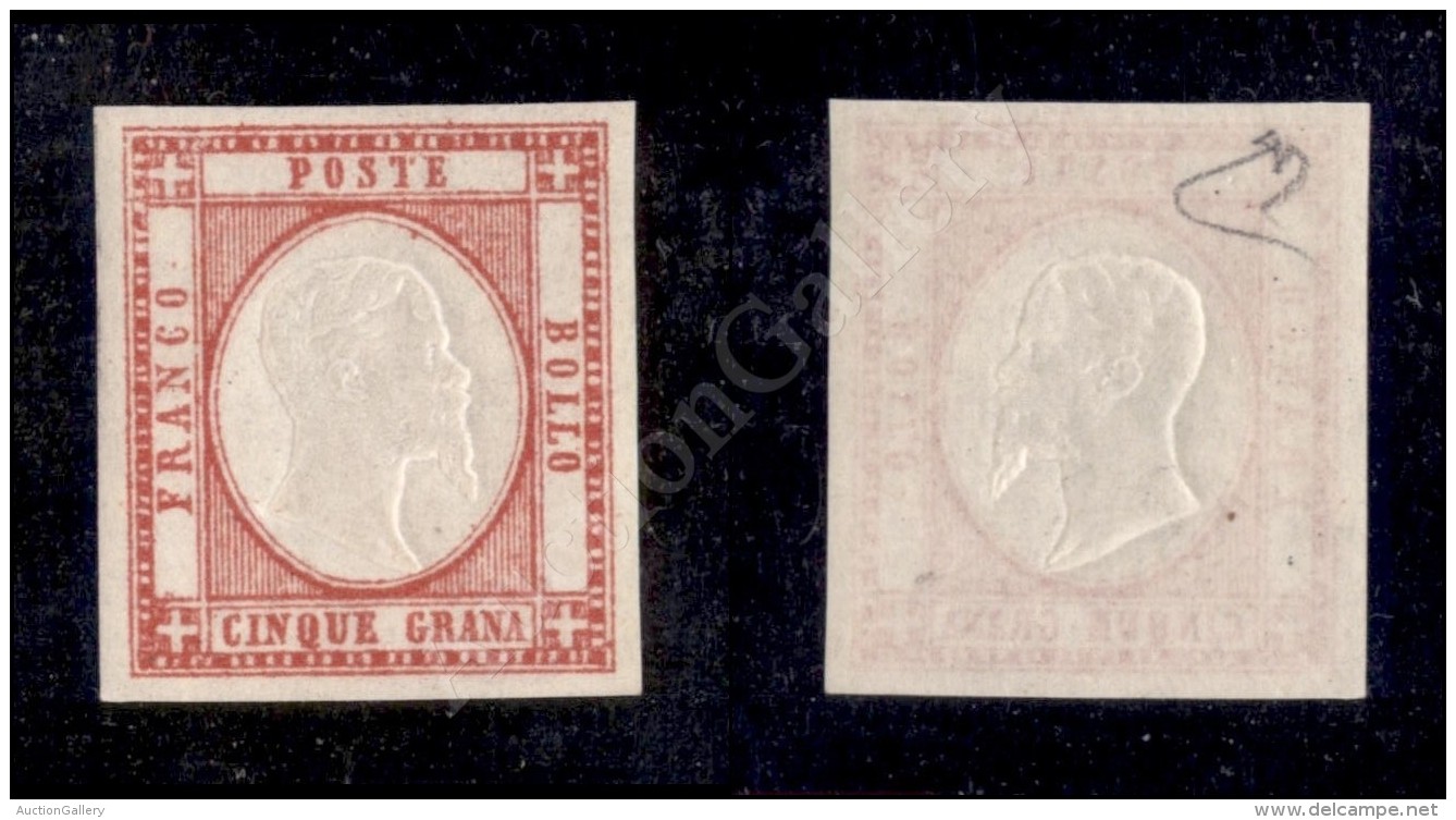 1861 - 5 Grana Vermiglio (21) Nuovo Con Gomma Integra - Molto Bello - Diena (800) - Otros & Sin Clasificación