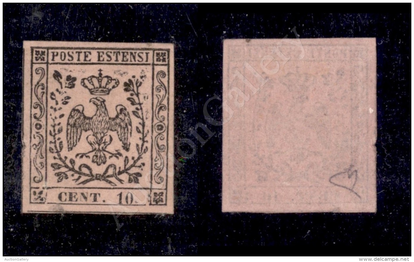 1852 - 10 Cent Rosa (9) Nuovo Con Gomma E Lieve Traccia Di Linguella - Diena (800) - Other & Unclassified