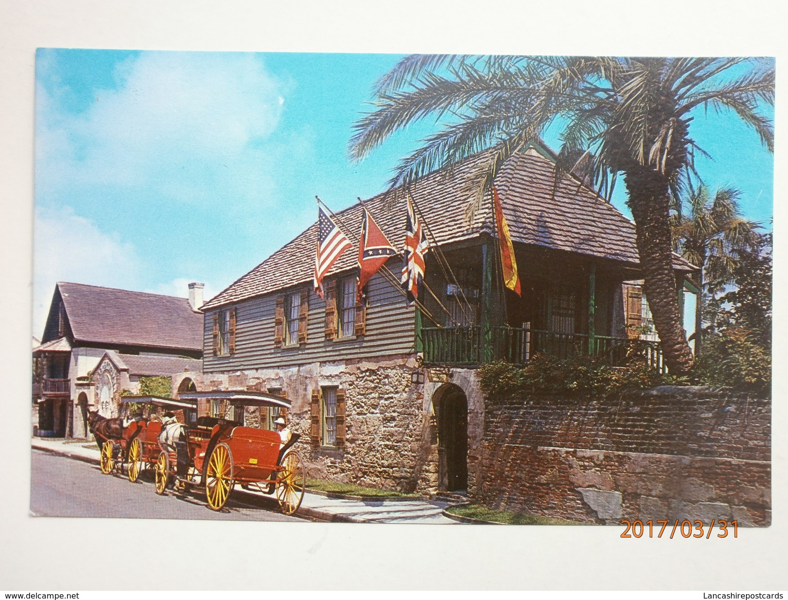 Postcard The Oldest House St Augustine Florida Historical Museum My Ref B11024 - Museum