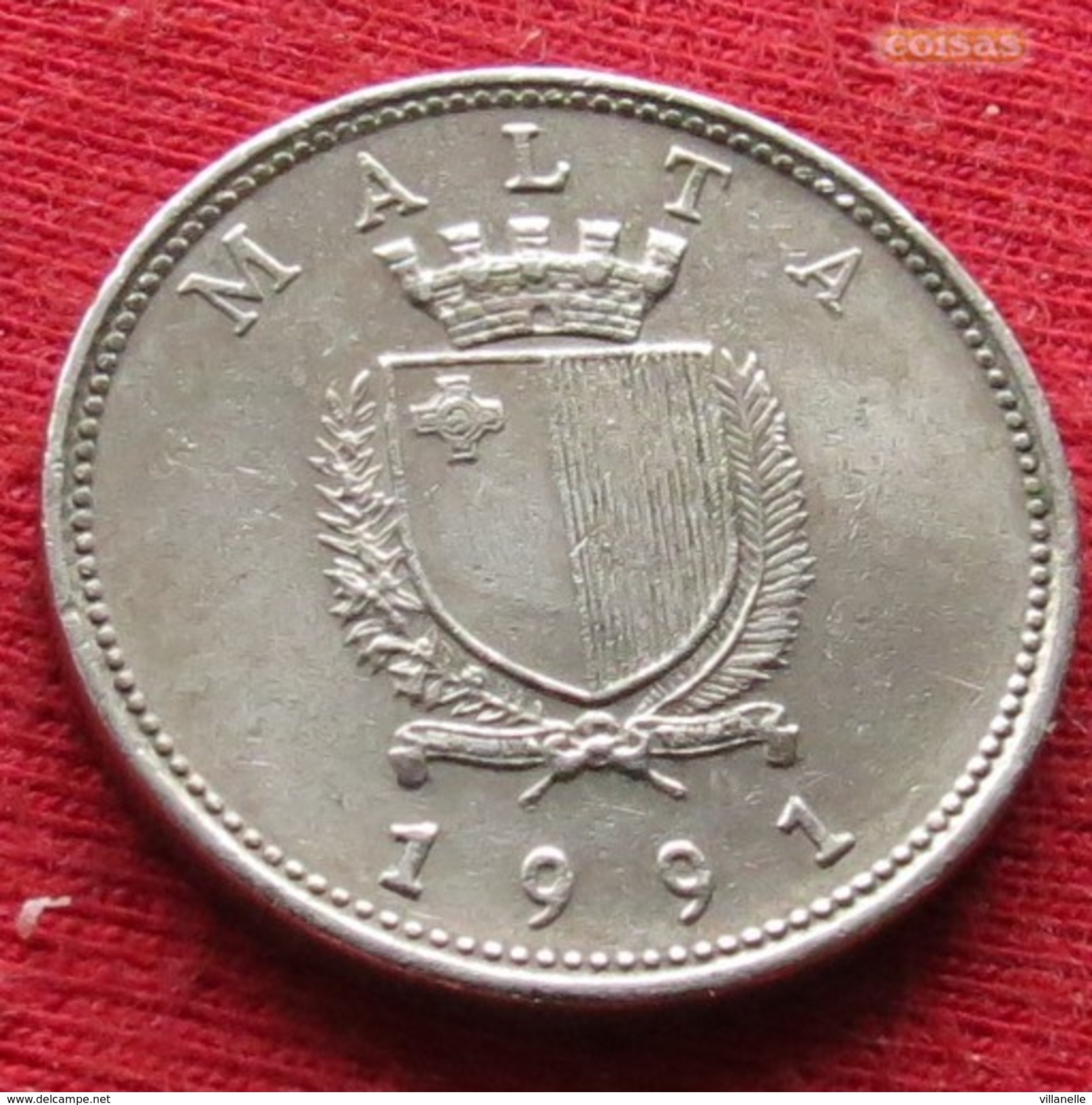 Malta 10 Cents 1991 KM# 96 - Malte