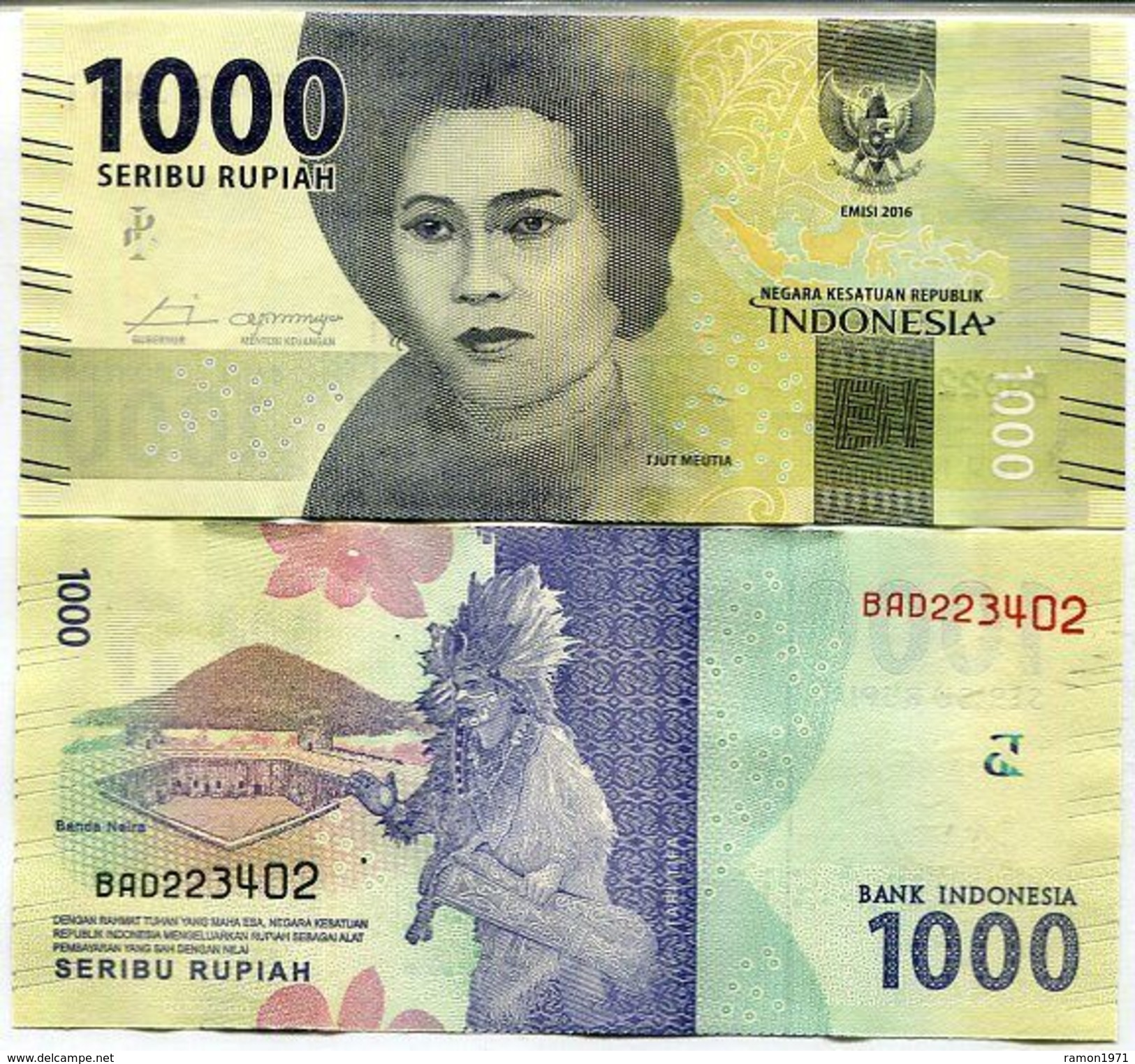 Indonesia - 1000 Rupees 2016 - 17 UNC - Indonesia