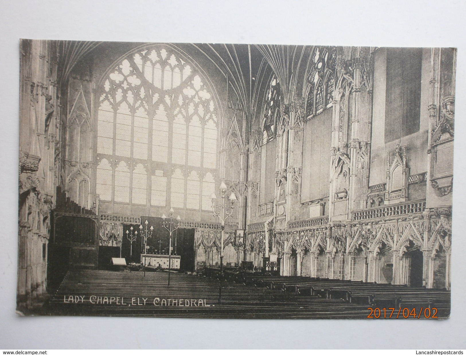 Postcard Lady Chapel Ely Cathedral By Morris & King High Street Ely Cambridgeshire My Ref B11028 - Ely