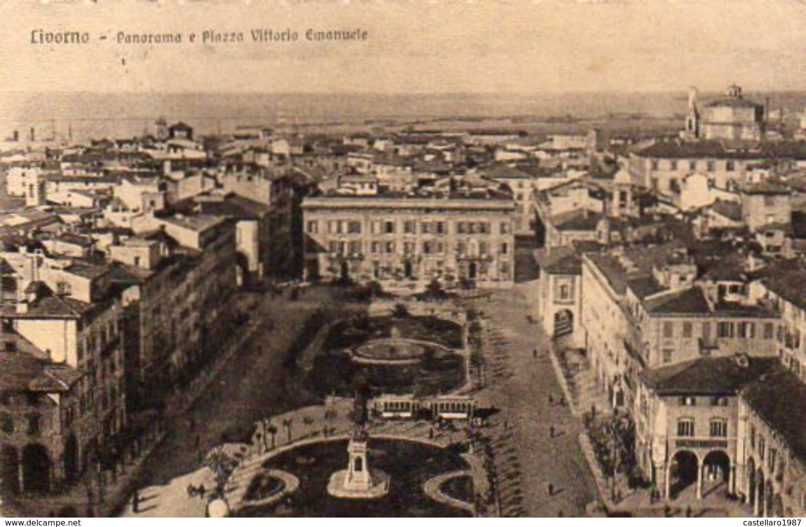 LIVORNO - Panorama E Piazza Vittorio Emanuele - Formato Piccolo - Livorno