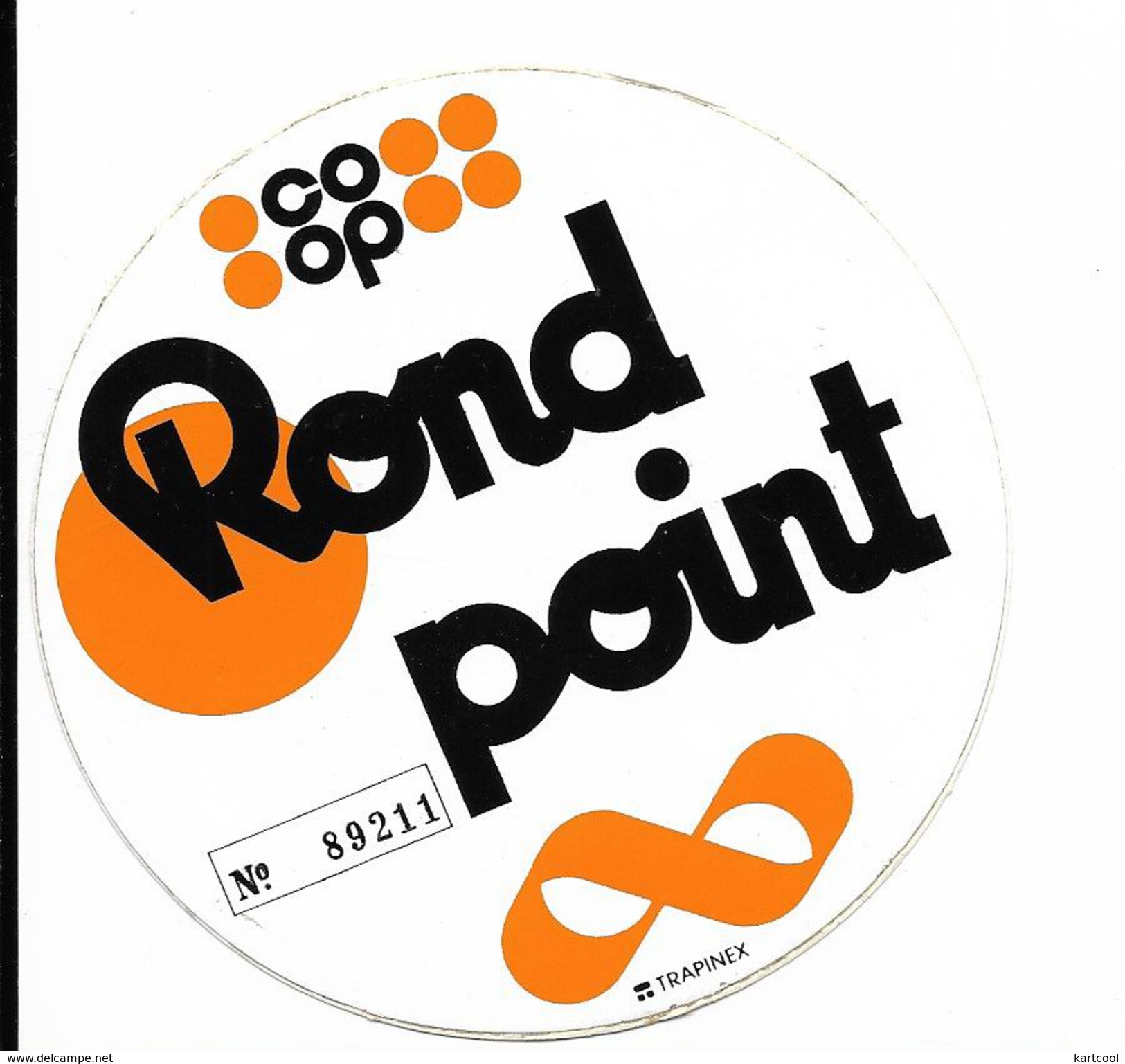 Coop Rond Point  / Sticker écusson Adhésif Autocollant - Autocollants