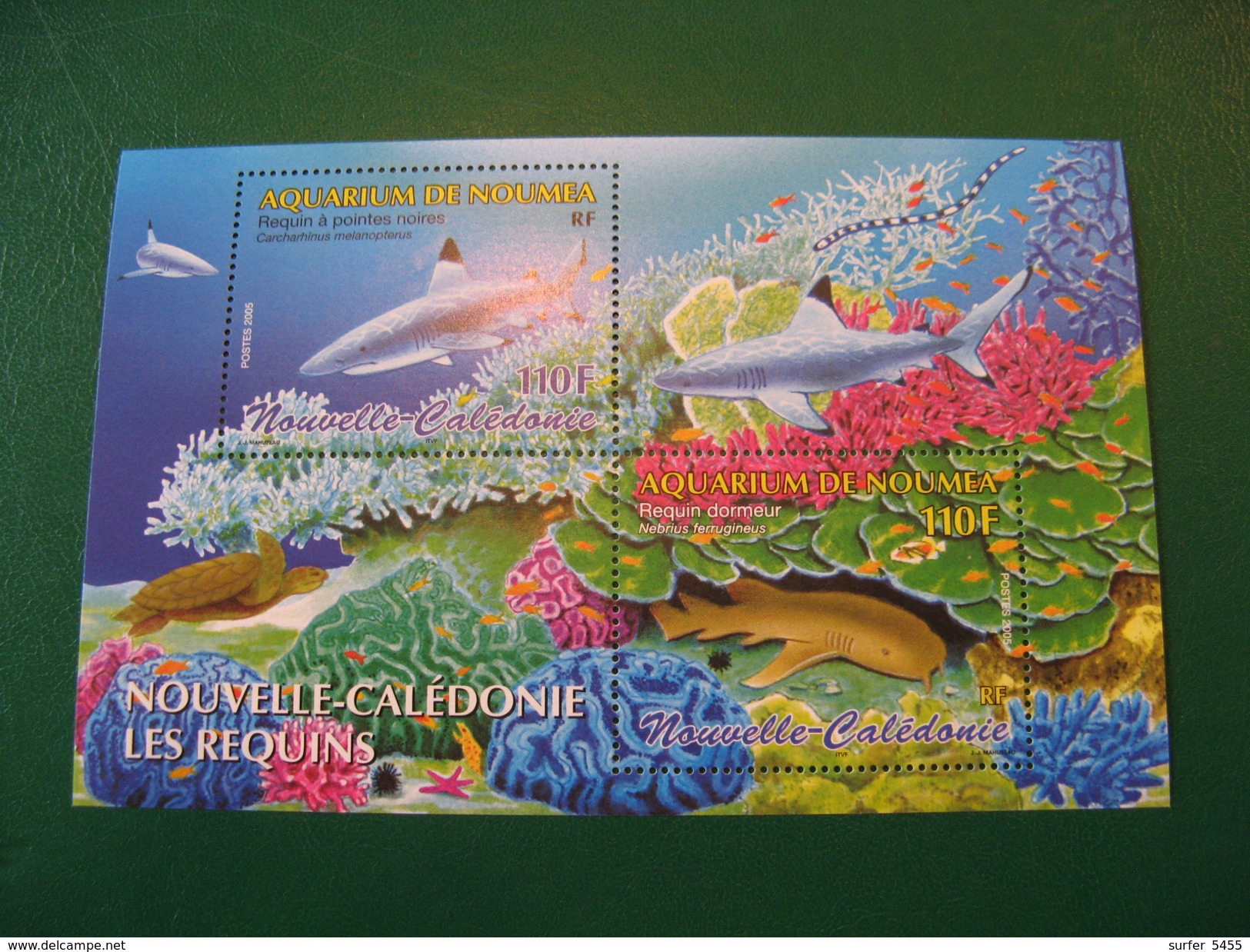 NOUVELLE CALEDONIE YVERT BLOC FEUILLET N° 35 NEUF** LUXE - MNH - FACIALE 1,85 EURO - Hojas Y Bloques