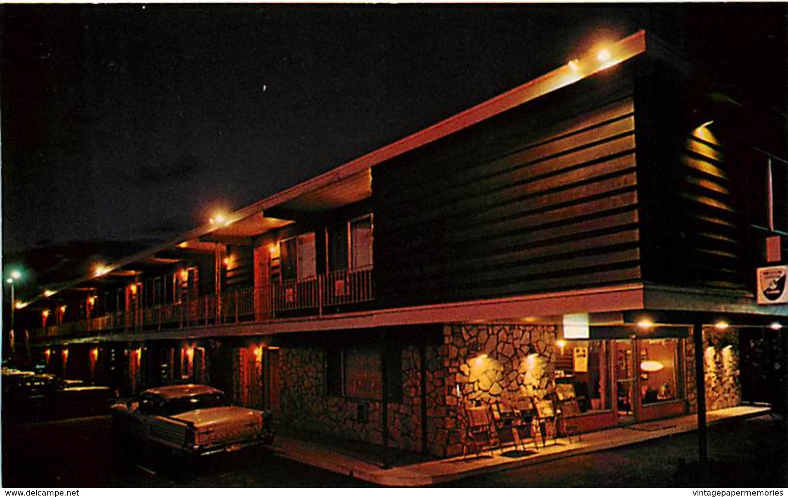 259285-Idaho, Moscow, Royal Motor Inn At Night, Ross Hall Scenics By Dexter Press No 43649-C - Andere & Zonder Classificatie