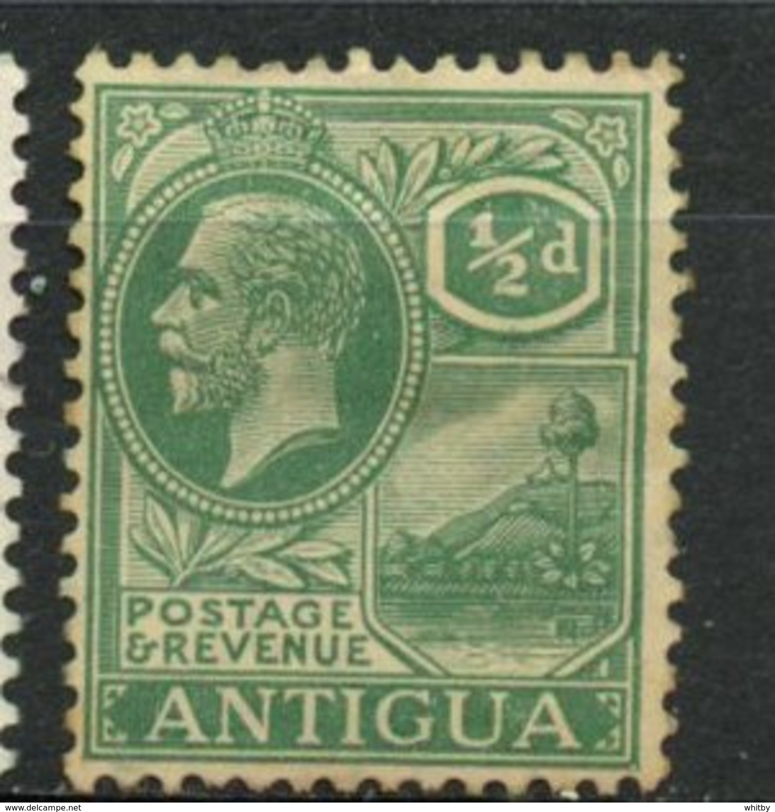 Antigua 1941 1/2p St Johns Harbour Issue #42  MH - 1858-1960 Kronenkolonie