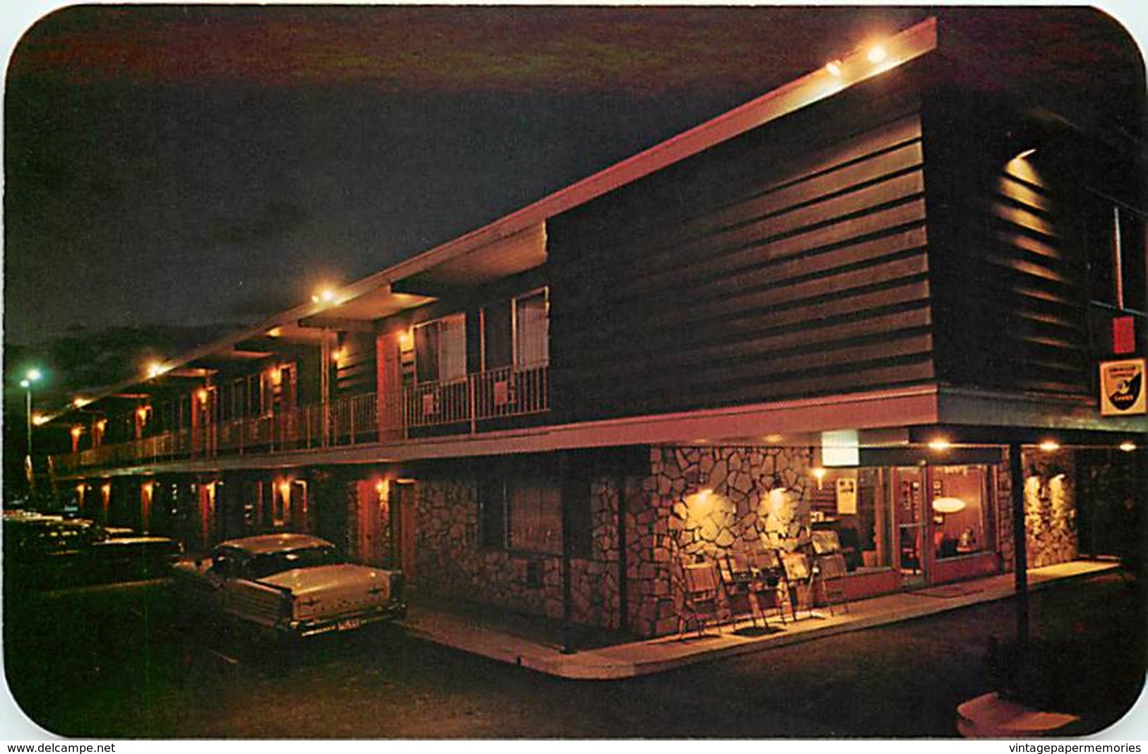 259281-Idaho, Moscow, Royal Motor Inn At Night, Ross Hall Scenics By Dexter Press No 43649-C - Andere & Zonder Classificatie