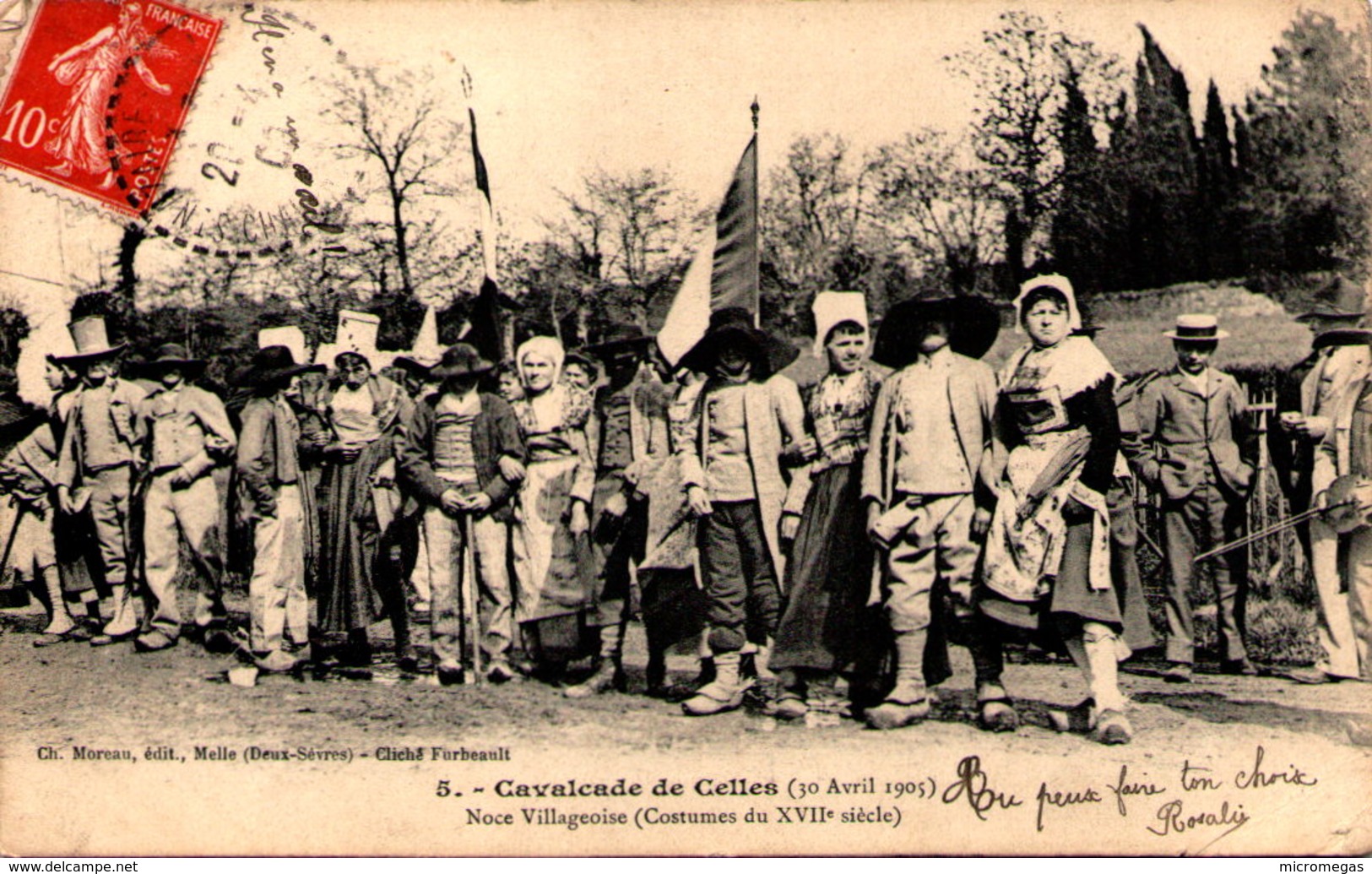 Cavalcade De CELLES (10 Avril 1905) - Noce Villageoise - Celles-sur-Belle